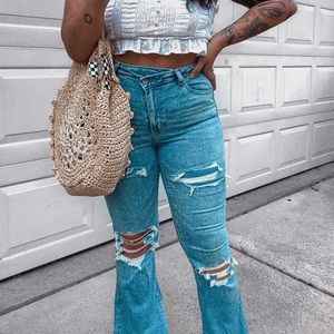 American Eagle Super Hi-Rise Flares